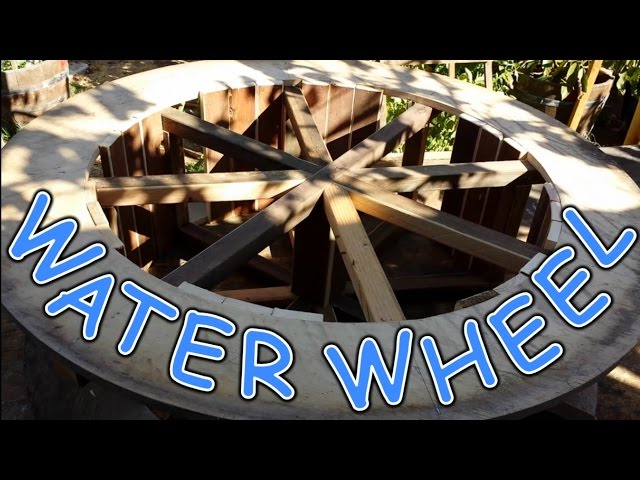 Make A Water Wheel |  4' Round Water Wheel Design | Old West Water Wheel Feature