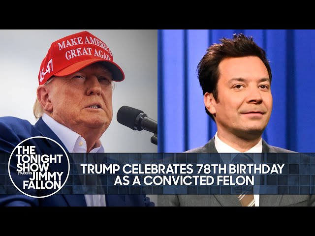 Trump Celebrates 78th Birthday as a Convicted Felon, Biden and Trump's Rival Fundraisers in London