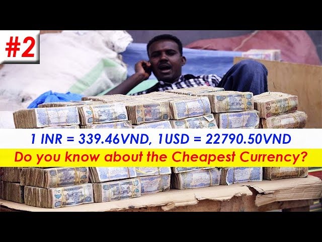 Top 10 Cheapest Currency in the world 2018 | Exchange rate in USD and INR