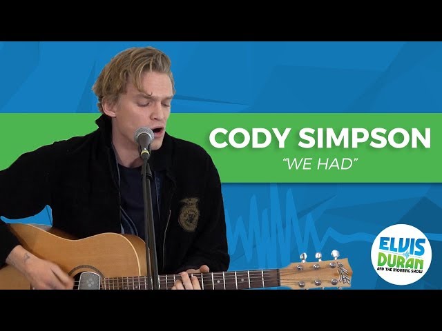 Cody Simpson - "We Had" Acoustic | Elvis Duran Live