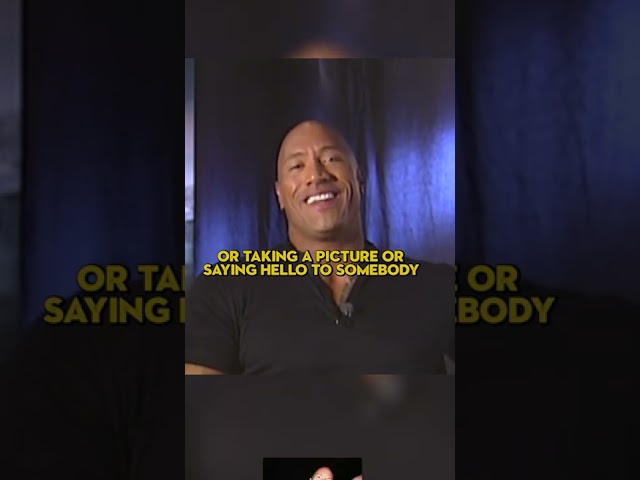 The Hardest Part Of The Rock’s Job Is…