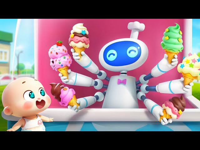 Ice Cream Robot | Colors Song | Nursery Rhymes & Kids Songs | Neo's World | BabyBus