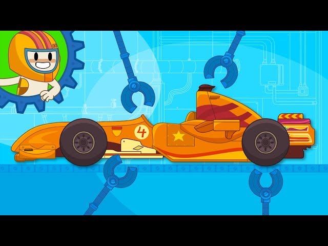 Racecar at Finley’s Factory | Cartoon for Children