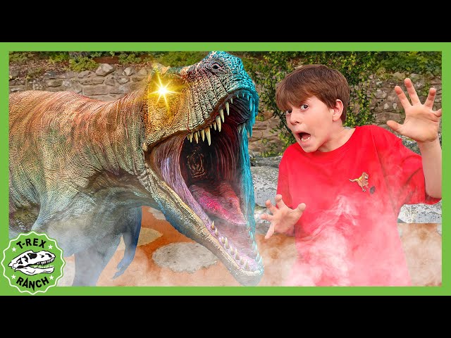 GIANT T-Rex Dinosaur & Floor Is Lava! Pretend Play Escape! | T-Rex Ranch Dinosaur Videos for Kids