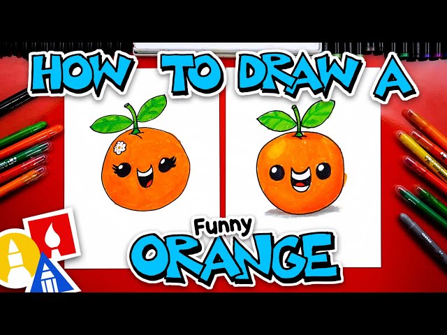 How To Draw A Funny Cartoon Orange
