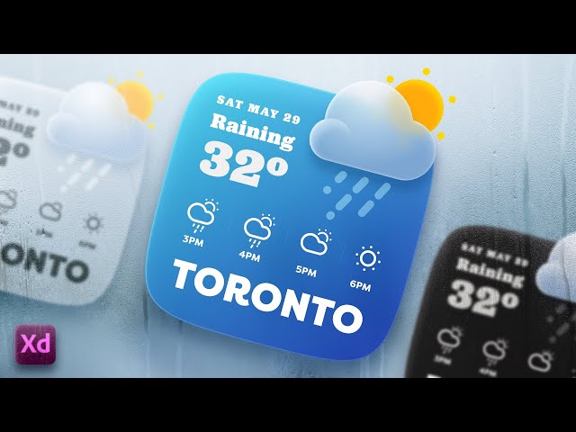 Design a Blurred Weather Icon in Adobe XD