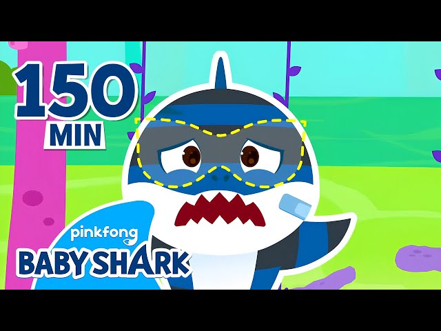 Where are Thief Shark Family's Masks? and More | +Compilation | Song and Story | Baby Shark Official