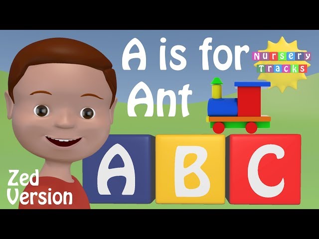 Best ABC Alphabet Song | A is for Ant | ZED version | New in 3D