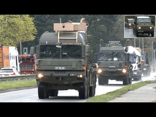 British Army trucks and tankers return from Exercise Steadfast Defender 🪖