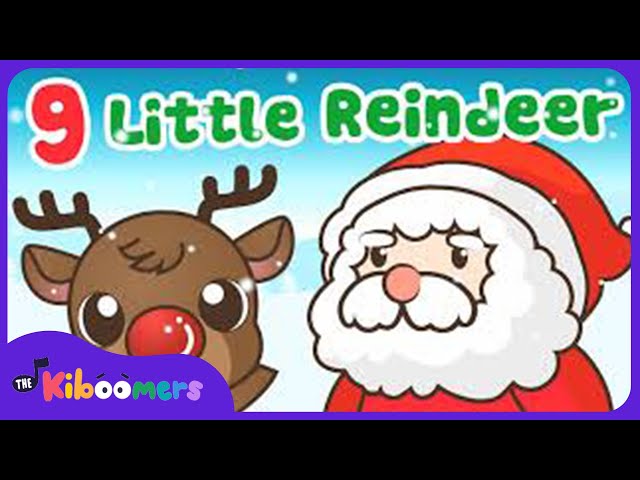 9 Little Reindeer  - The Kiboomers Preschool Songs & Nursery Rhymes for Christmas