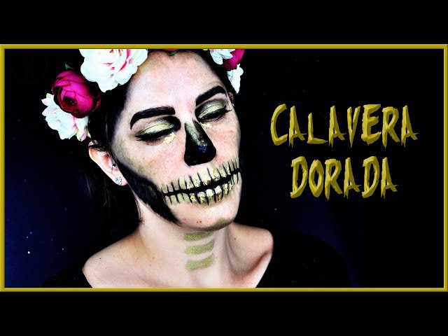 Tutorial maquillaje Calavera dorada para Halloween  | Silvia Quiros