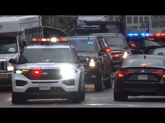 VIP motorcades, cop cars, traffic chaos ahead of New York's UN General Assembly 🚔