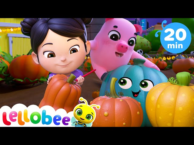 Trick or Treat at the Pumpkin Patch! | Kids Tunes! - Lellobee Sing and Dance