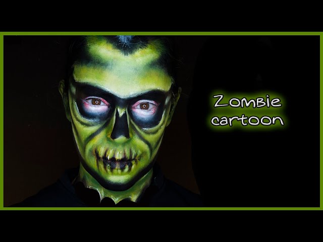 Cartoon Zombie makeup tutorial for Halloween | Silvia Quiros