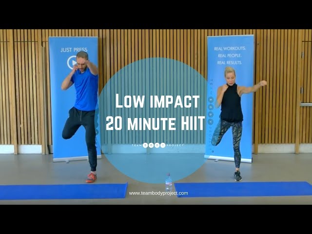 Low impact 20 minute HIIT workout - beginner/intermediate (H20 plan workout 1 )