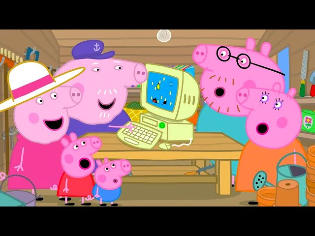 Grandpa Pig's Super Computer 👾 | Peppa Pig Official Full Episodes