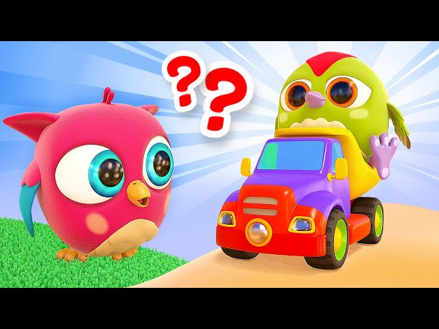 Hop Hop the Owl & Peck Peck the Woodpecker & toy cars | Cartoons for kids & full episode animation