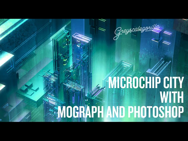 Cinema 4D - ASKGSG - Creating a Microchip City with Mograph and Photoshop