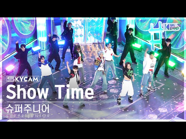 [항공캠4K] 슈퍼주니어 'Show Time' (SUPER JUNIOR Sky Cam)│@SBS Inkigayo 240616