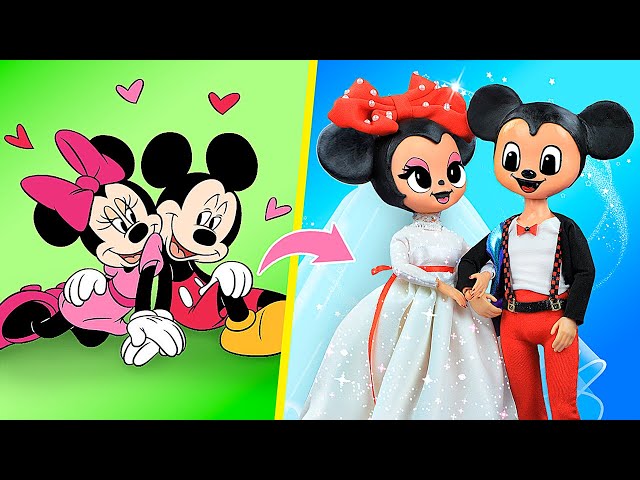 Mickey and Minnie Mouse Family! 32 LOL OMG Hacks