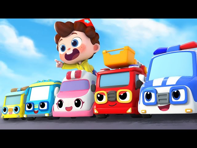 Five Little Cars Come to Rescue | Police Car, Ambulance | Kids Songs | Neo's World | BabyBus
