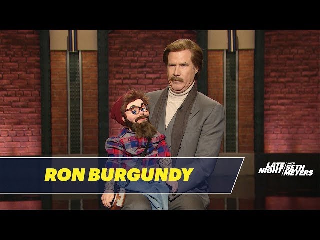 Ron Burgundy Performs Stand-Up with a Hipster Dummy