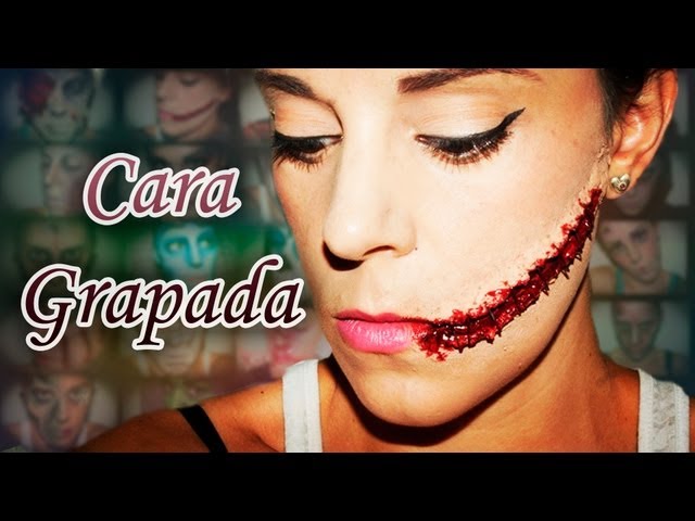 Maquillaje Halloween Cara grapada Makeup FX #14 | Silvia Quiros
