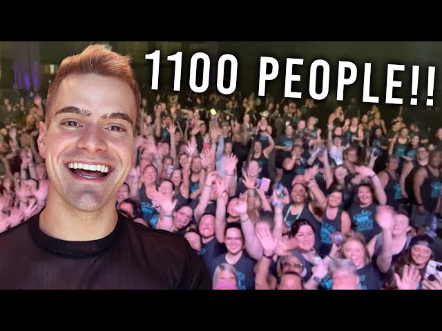 1100 people came to dance with us!! (first vlog in almost a year)