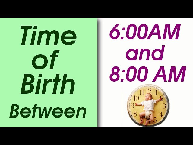 Time of Birth Between 6:00 AM and 8:00 AM | What your TIME OF BIRTH says about your personality?