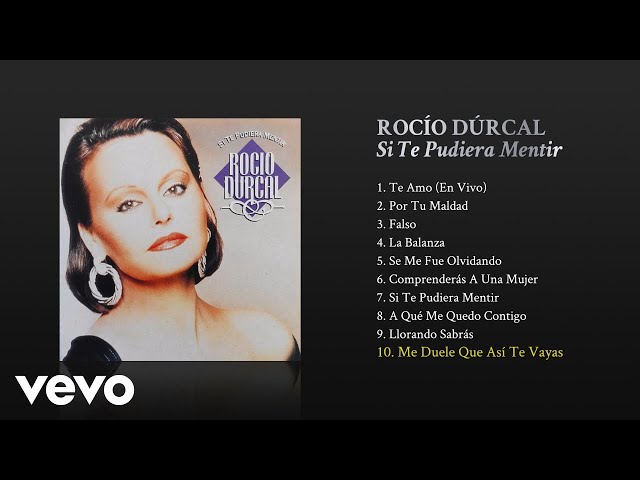 Rocío Dúrcal - Me Duele Que Así Te Vayas (Cover Audio)