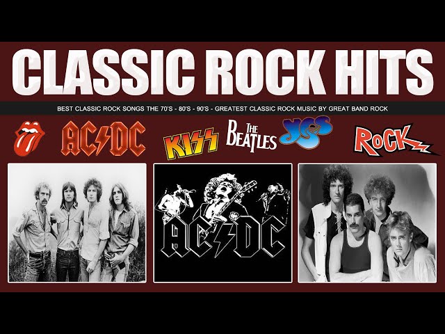 The Rolling Stones, Led Zeppelin, AC/DC, Aerosmith, Queen 🔥🔥 Power Ballads | Classic Rock Songs