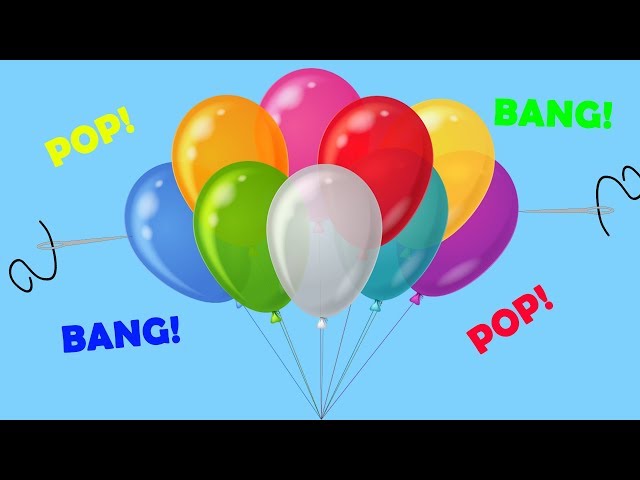 Popping Balloons - Learn Colors For Children Educational Video