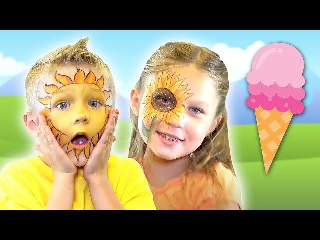 FUN Summertime Face Paint! | Face Paint for Kids | Funtastic TV