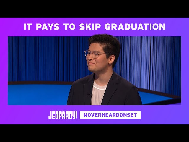 Congrats, Alex! | Overheard on Set | JEOPARDY!