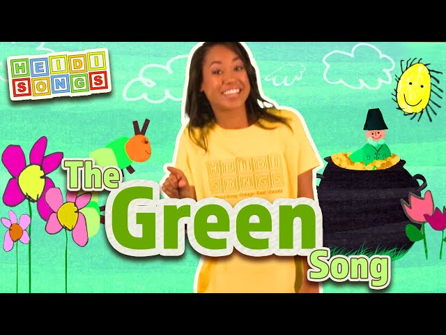 The GREEN Song | HeidiSongs' Sing & Spell Colors!