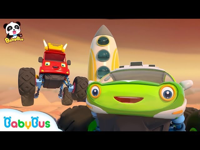 Monster Cars Go On An Expedition To Space | Space Alien | Monster Truck Song | BabyBus