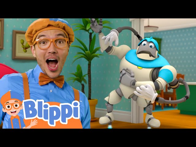 Blippi And ARPO - Robot Dance Off!! | @ARPOTheRobot | Cartoons For Kids