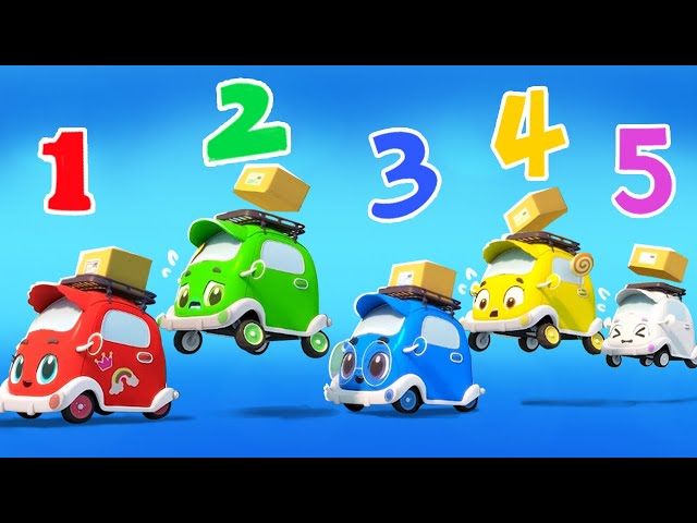 Five Little Cars Jumping on the Road🚗 | Safety Tips🚨 | Nursery Rhymes & Kids Songs | BabyBus
