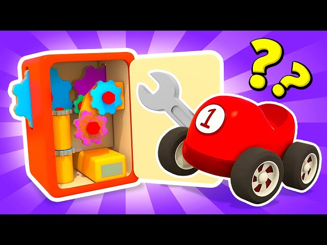 New episodes of Helper Cars cartoons for kids. Racing cars & a crane truck for kids.