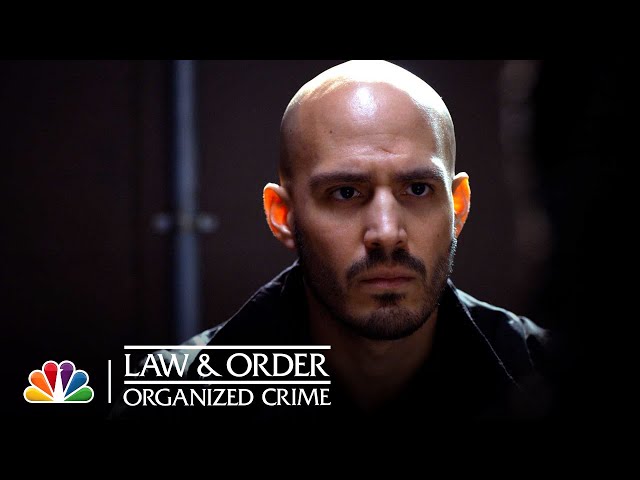 Bell Questions Santos About Who Runs the Brotherhood | NBC’s Law & Order: Organized Crime