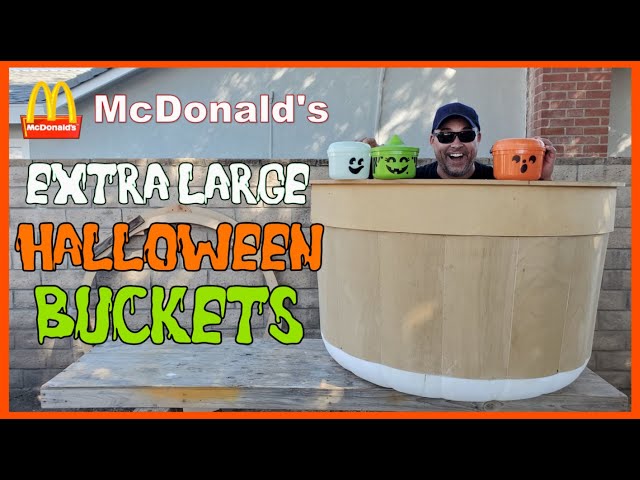 Making Extra Large McDonald's Happy Meal Halloween Pumpkin Pails - Part 2