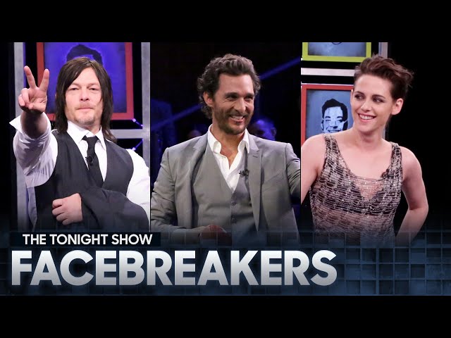 Facebreakers with Matthew McConaughey, Kristen Stewart and Norman Reedus | The Tonight Show