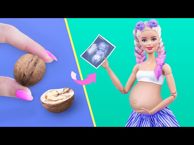 10 DIY Baby Doll Hacks and Crafts / Miniature Baby, Rattle, Stroller and More!