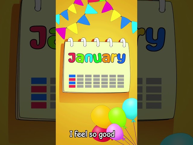 Birthday Song for Kids January | Happy Birthday January Babies and Children by Patty Shukla #short