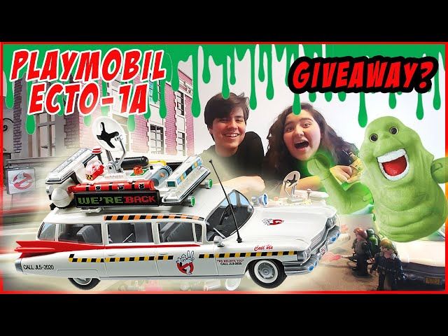 Playmobil Ecto1-A  Ghostbusters 2 collection , and free giveaway?  Unboxing the Ecto 1-a