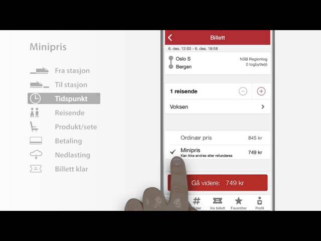 Kjøp Minipris i NSB App