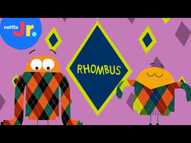What is a Rhombus? ♦️ Shapes Songs with the StoryBots | Netflix Jr