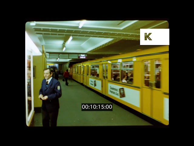 West Berlin Underground, Trains, 1970s, 1980s, 35mm