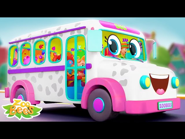 Wheels On The Bus Go Round And Round + More Nursery Rhymes for Children