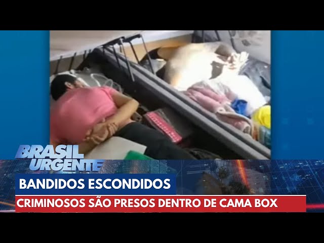 Bandidos tentam se esconder em baú de cama box, mas são presos | Brasil Urgente